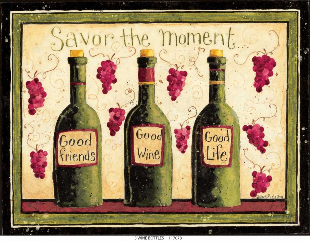 Wine Bottles art print by Dan DiPaolo for $57.95 CAD