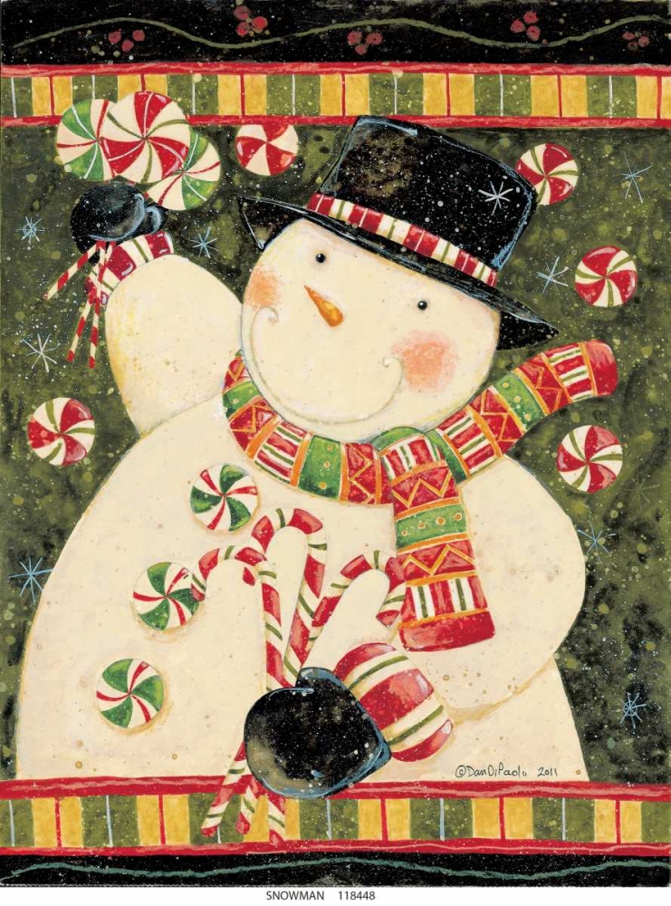 Snowman Candy art print by Dan DiPaolo for $57.95 CAD