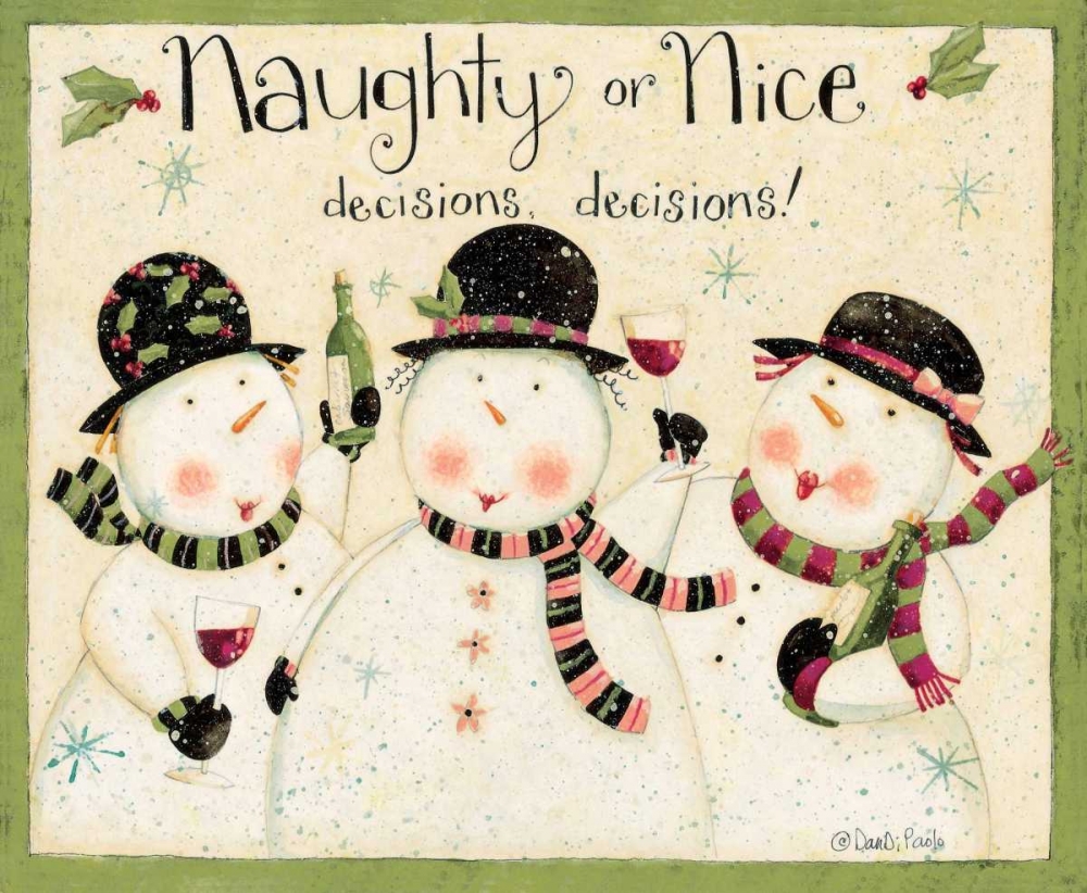 Naughty Or Nice art print by Dan DiPaolo for $57.95 CAD