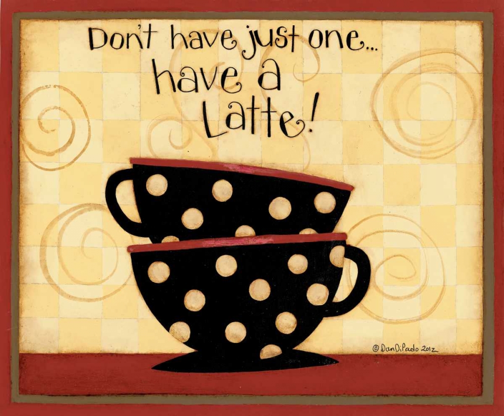 Latte art print by Dan DiPaolo for $57.95 CAD