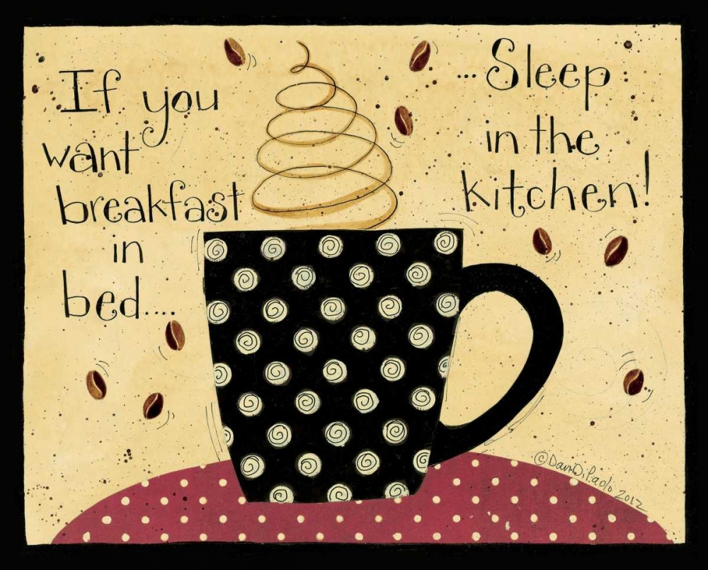 Breakfast In Bed art print by Dan DiPaolo for $57.95 CAD
