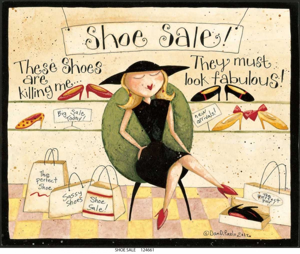 Shoe Sale art print by Dan DiPaolo for $57.95 CAD