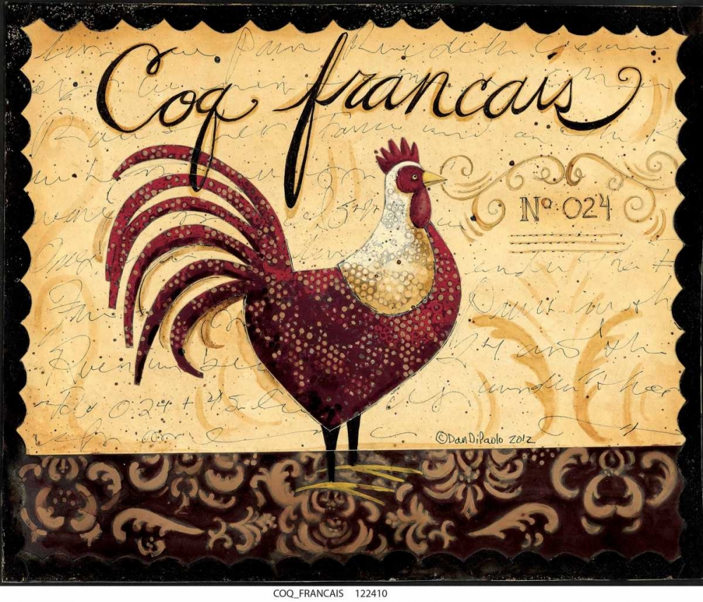 Coq Francais art print by Dan DiPaolo for $57.95 CAD