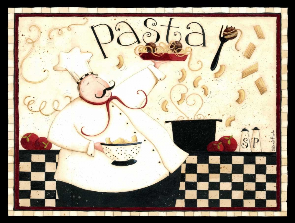 Chefs Pasta art print by Dan DiPaolo for $57.95 CAD