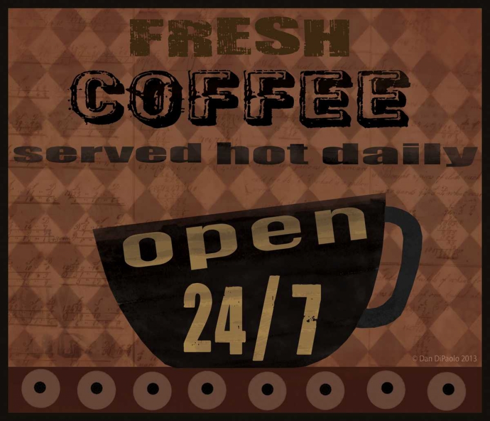 Fresh Coffee art print by Dan DiPaolo for $57.95 CAD