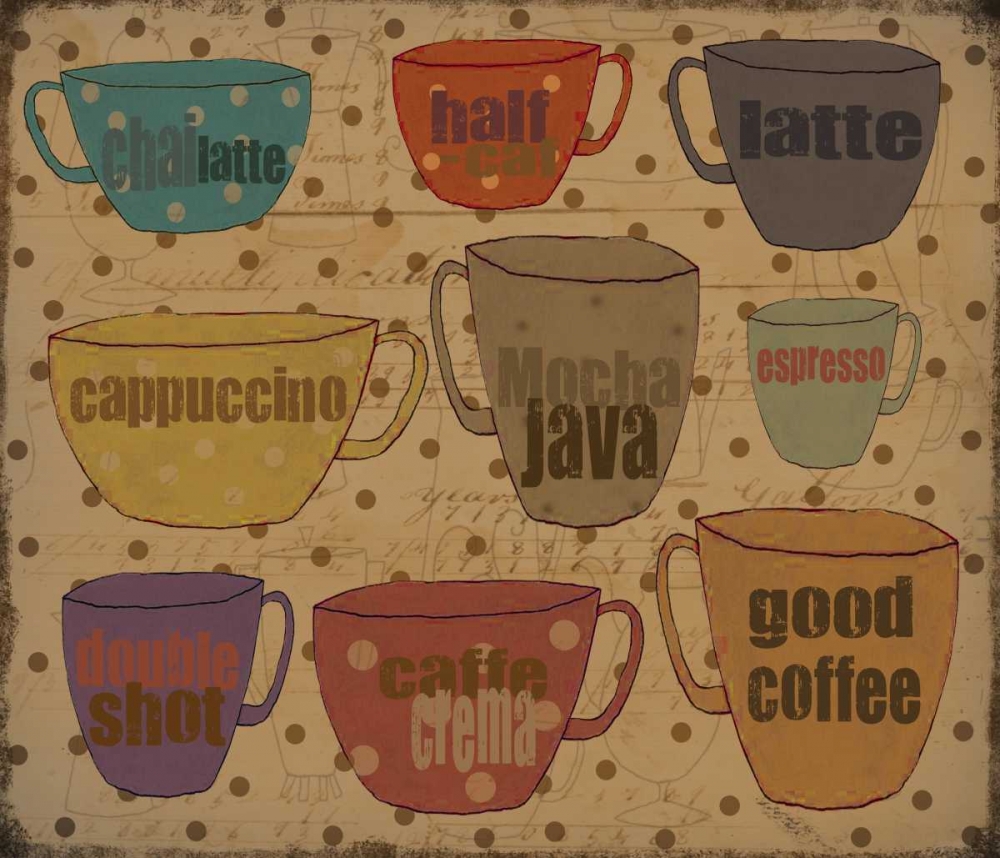 Coffee Dots art print by Dan DiPaolo for $57.95 CAD