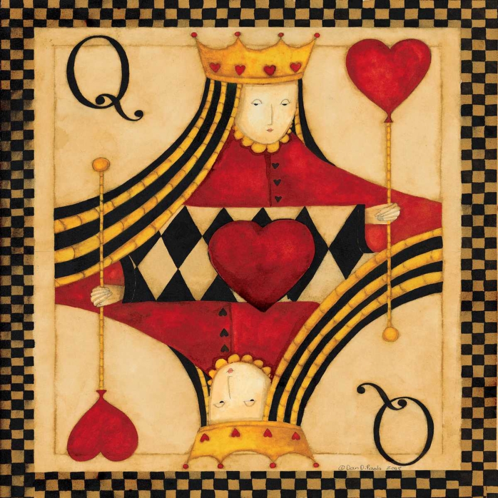 Q Hearts art print by Dan DiPaolo for $57.95 CAD