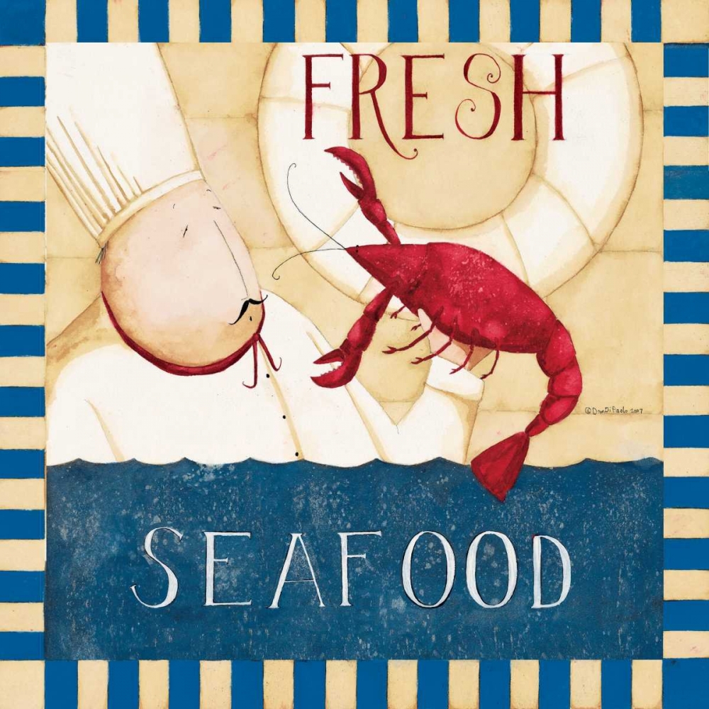 Seafood Takeout art print by Dan DiPaolo for $57.95 CAD