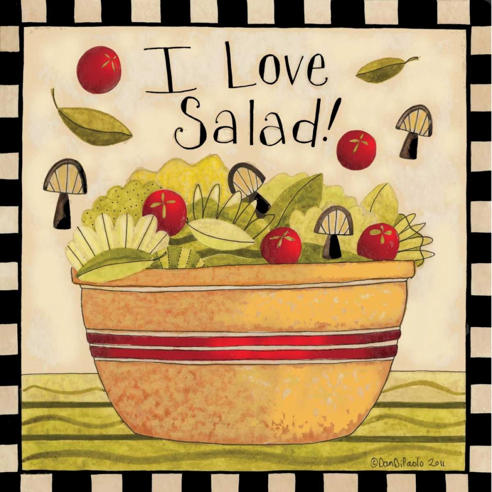 I love Salad art print by Dan DiPaolo for $57.95 CAD
