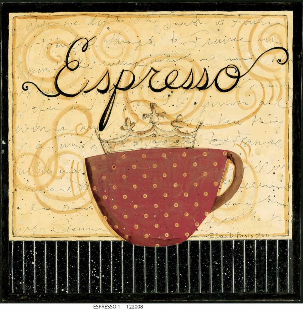 Espresso Stripe art print by Dan DiPaolo for $57.95 CAD