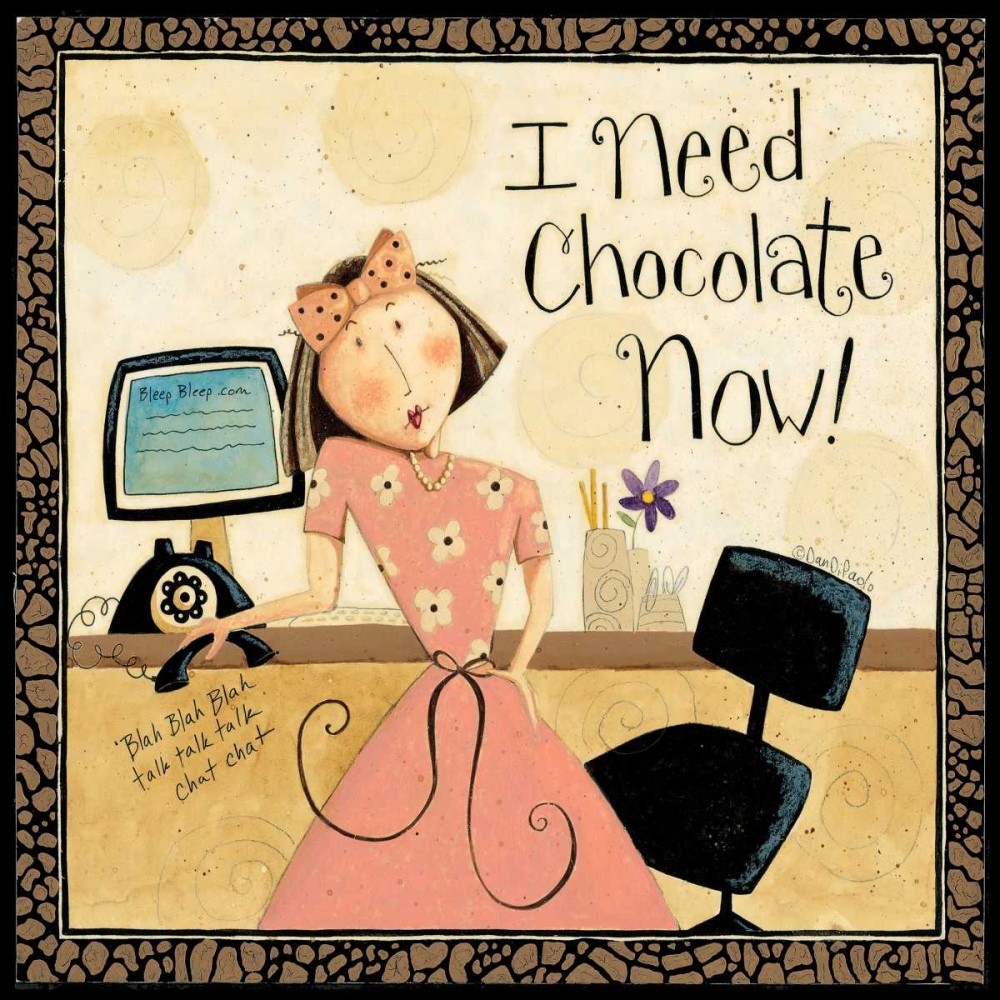 Need Chocolate art print by Dan DiPaolo for $57.95 CAD