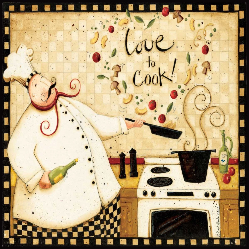 Love to Cook art print by Dan DiPaolo for $57.95 CAD