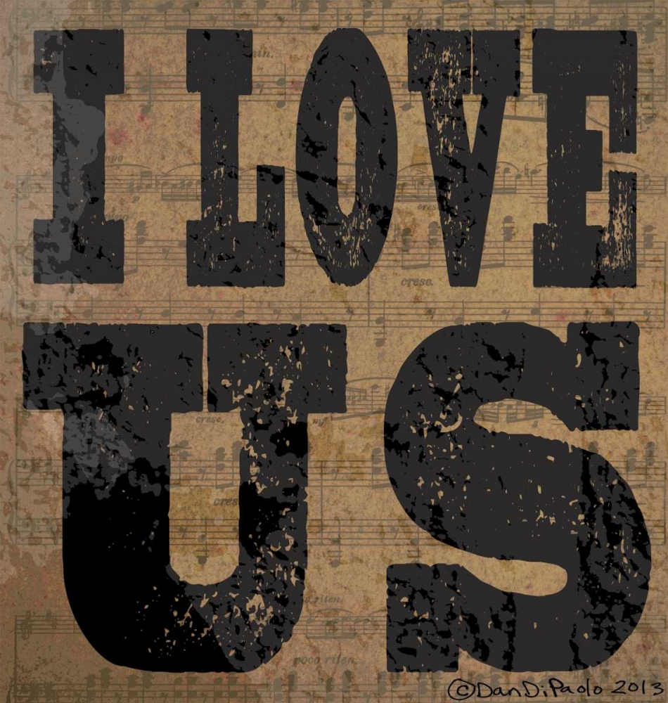 I love Us art print by Dan DiPaolo for $57.95 CAD