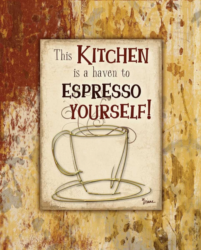 Kitchen Espresso art print by Diane Stimson for $57.95 CAD