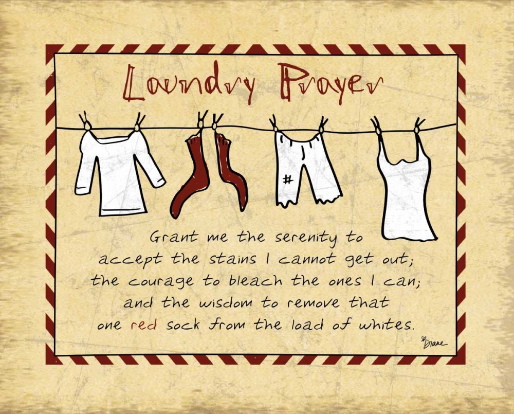 Laundry Prayer Stripe art print by Diane Stimson for $57.95 CAD