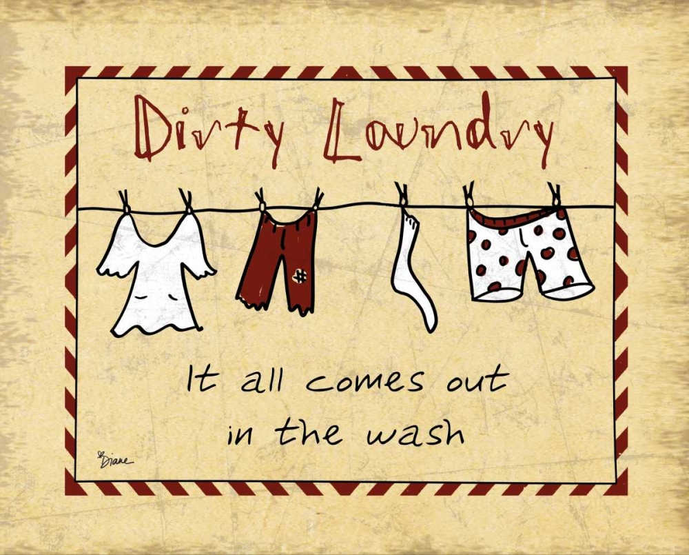 Dirty Laundry Stripe art print by Diane Stimson for $57.95 CAD