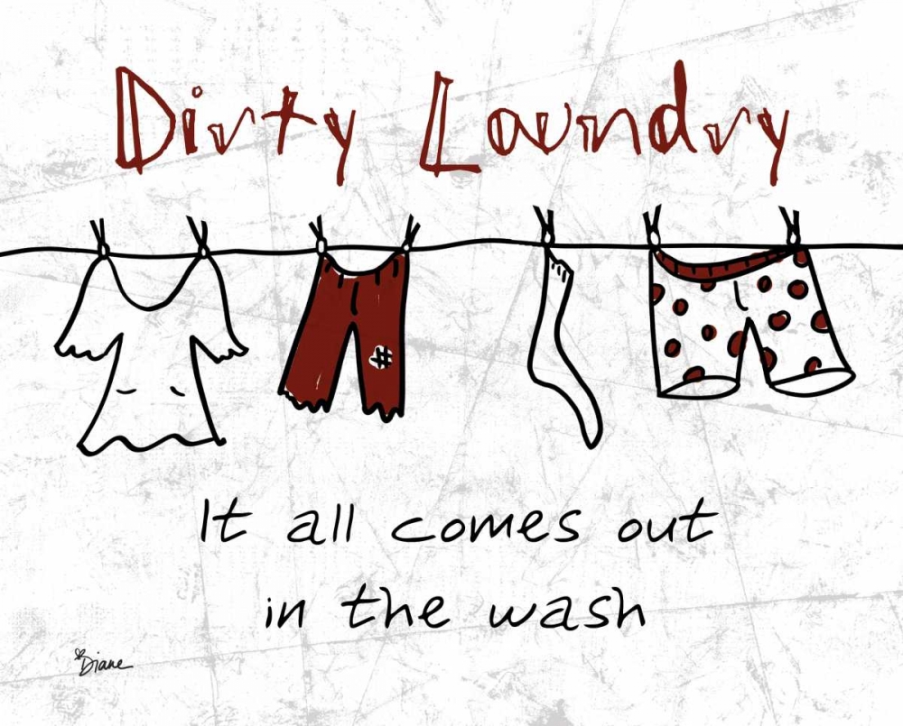 Dirty Laundry Gray art print by Diane Stimson for $57.95 CAD