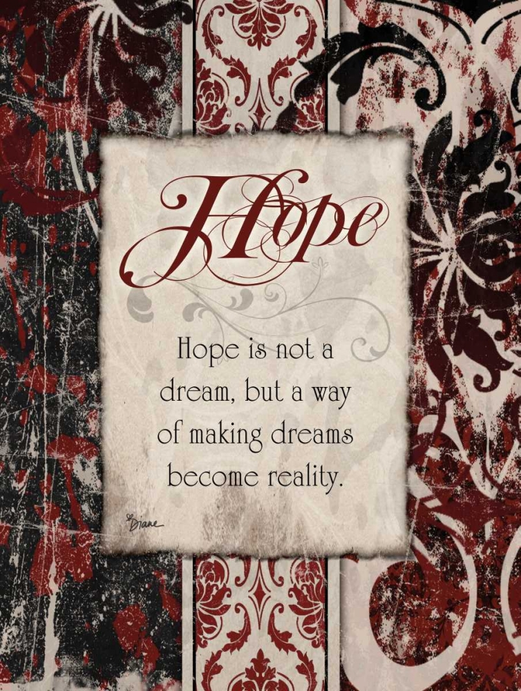 Hope Distress art print by Diane Stimson for $57.95 CAD