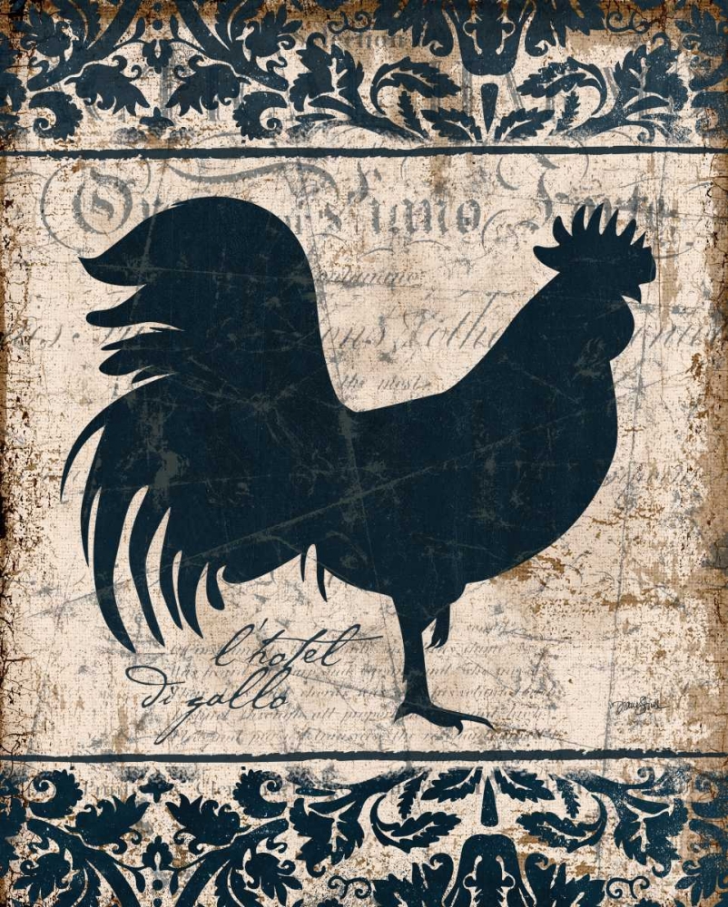 Navy Rooster 1 art print by Diane Stimson for $57.95 CAD