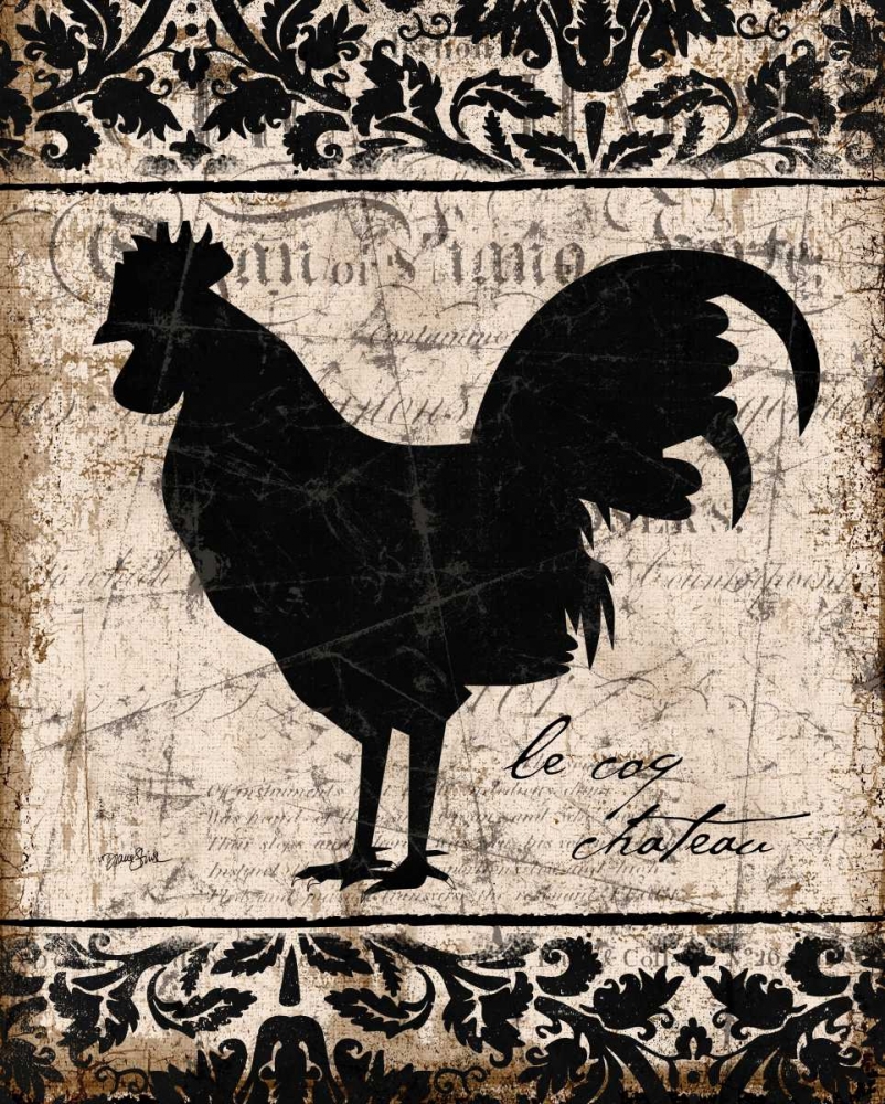 Black Rooster 2 art print by Diane Stimson for $57.95 CAD