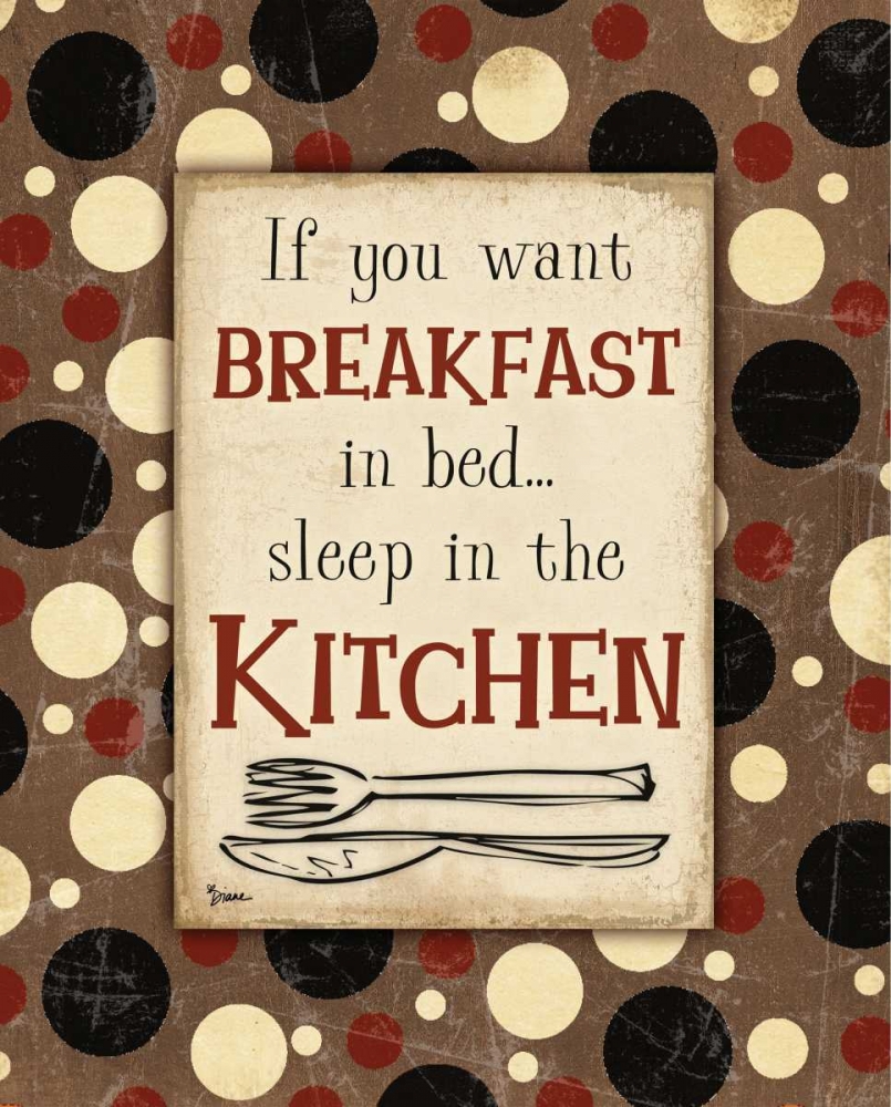 Breakfast Kitchen Brown art print by Diane Stimson for $57.95 CAD