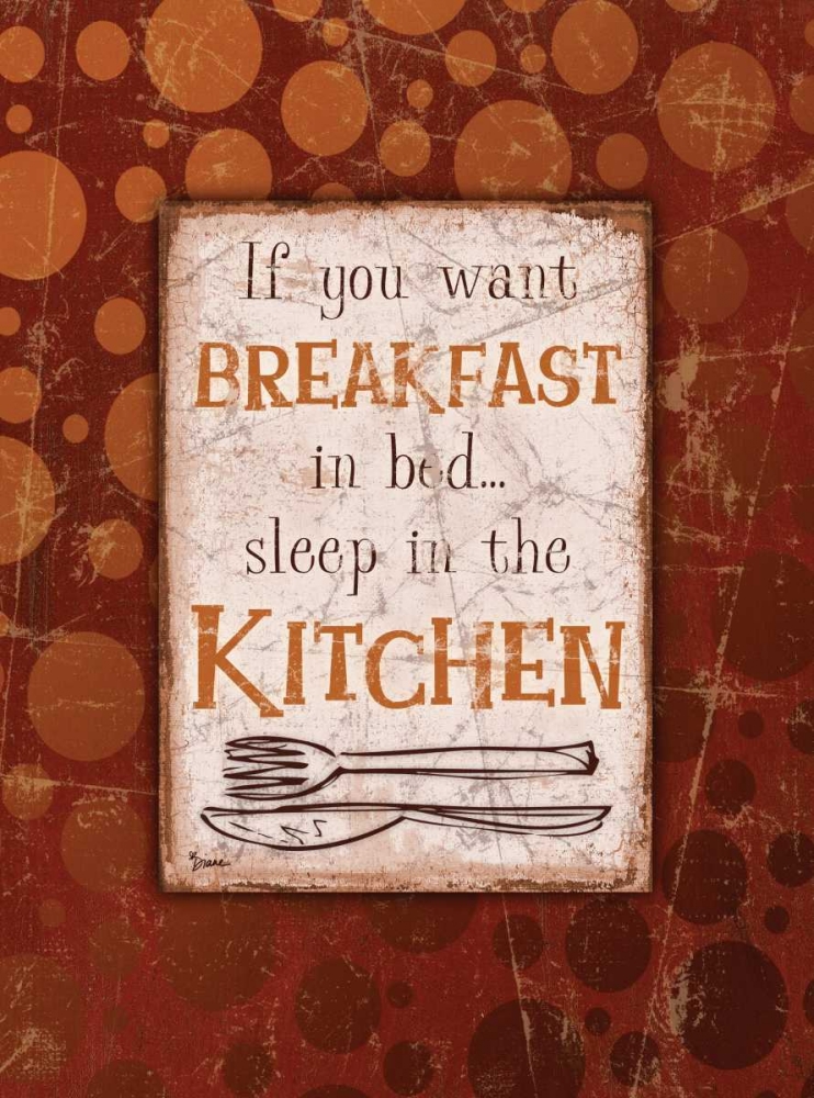 Breakfast Kitchen Red art print by Diane Stimson for $57.95 CAD