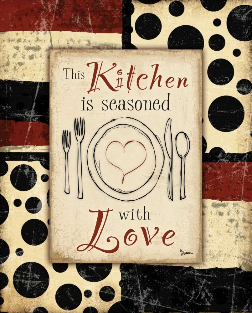 Kitchen Love Plate art print by Diane Stimson for $57.95 CAD