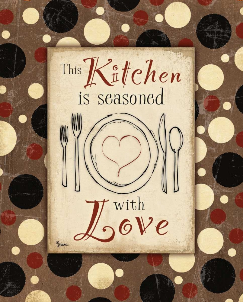 Kitchen Love Brown art print by Diane Stimson for $57.95 CAD
