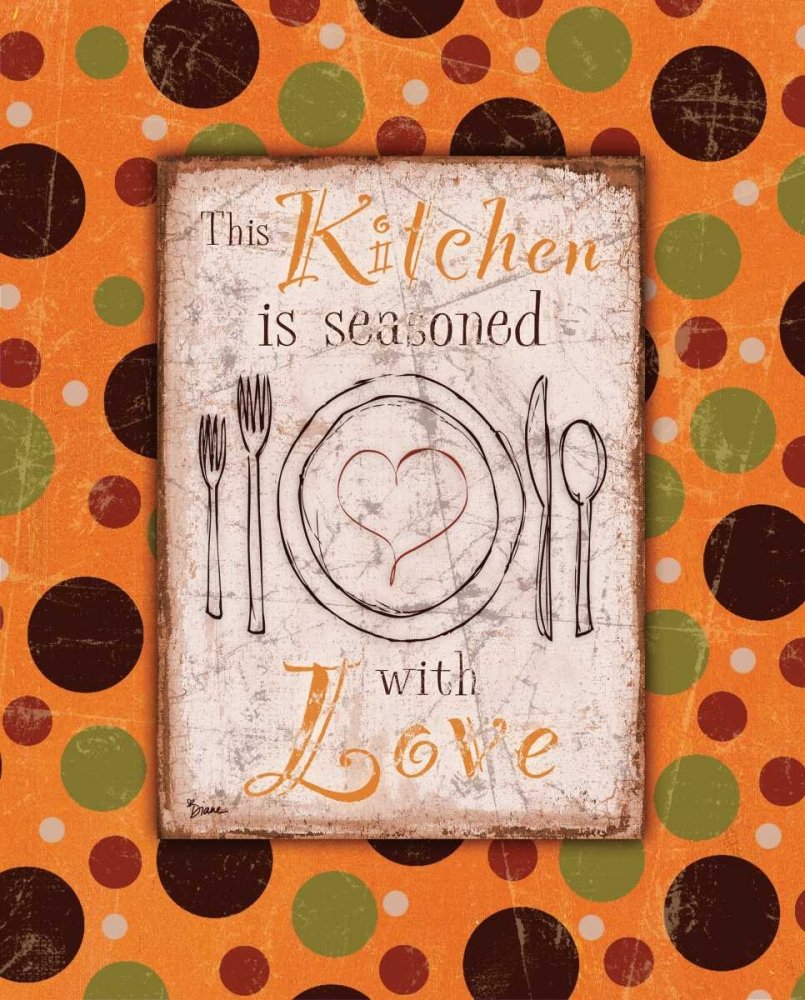 Kitchen Love Orange art print by Diane Stimson for $57.95 CAD