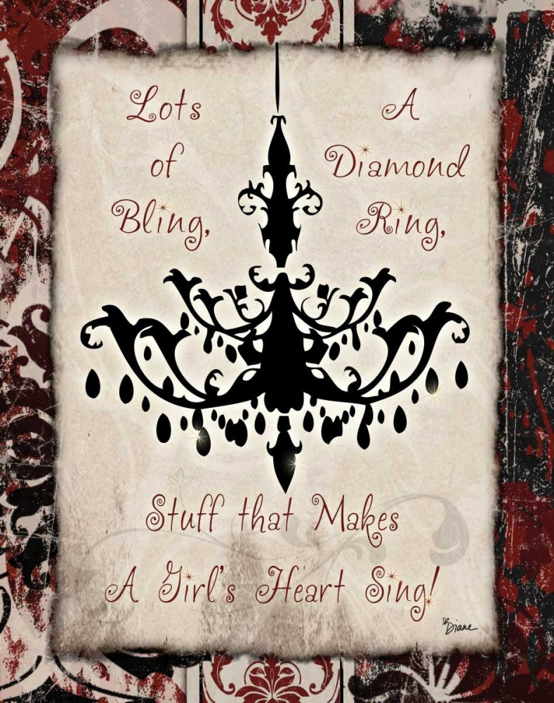 Chandelier Bling 1 art print by Diane Stimson for $57.95 CAD
