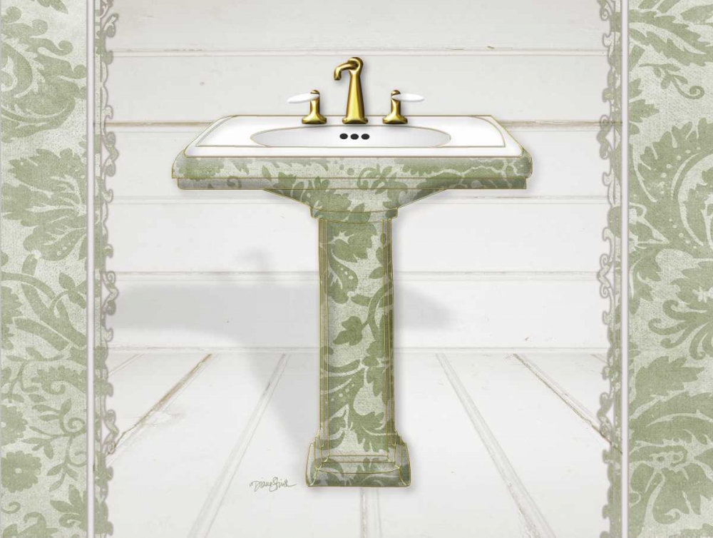 Damask Sink 1 art print by Diane Stimson for $57.95 CAD