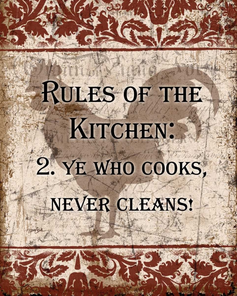 Rules Of Kitchen 2 art print by Diane Stimson for $57.95 CAD