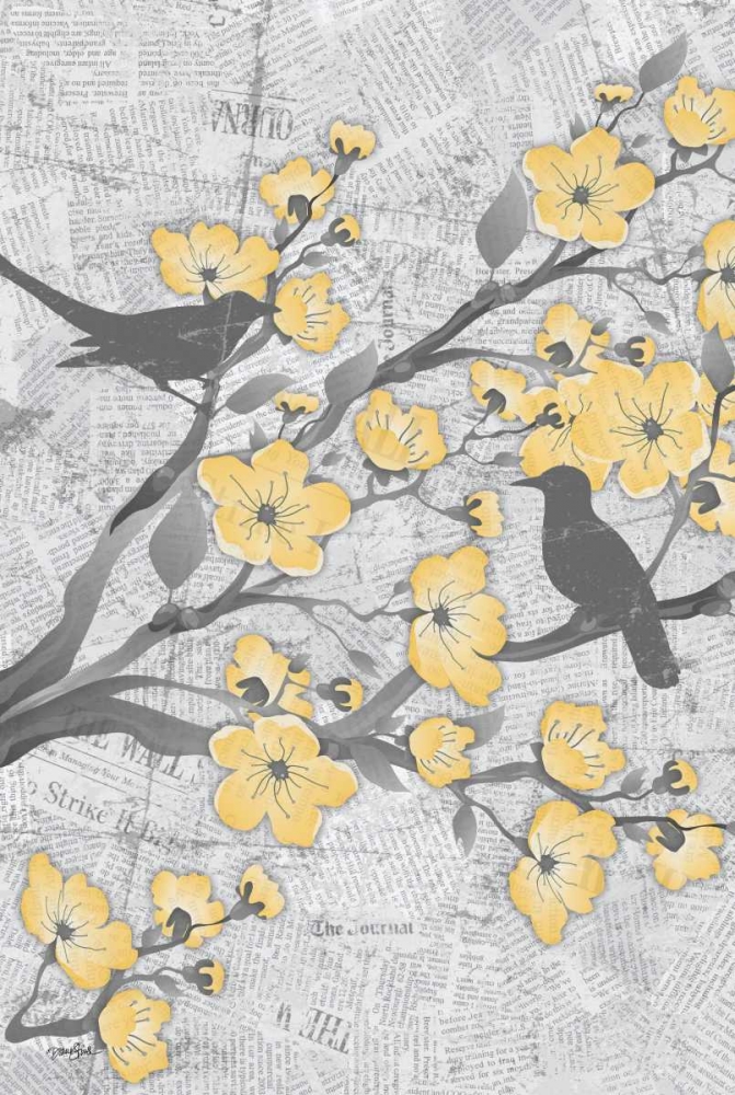 Cherry Blossom Birds 1 art print by Diane Stimson for $57.95 CAD