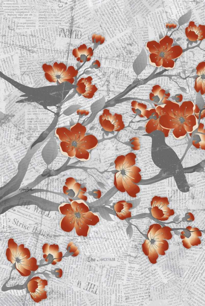 Cherry Blossom Birds 1 art print by Diane Stimson for $57.95 CAD