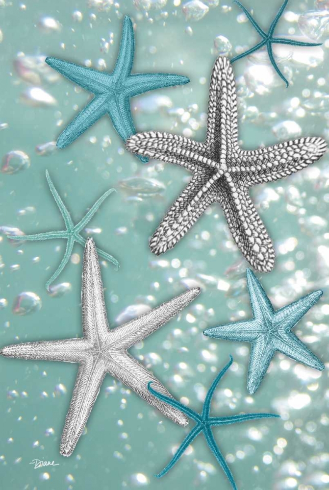 Starfish Bubbles art print by Diane Stimson for $57.95 CAD