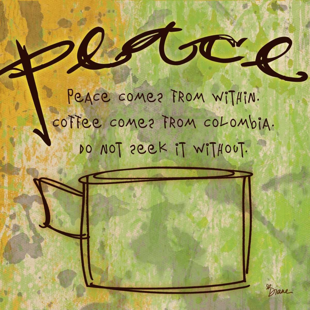 Peace Cafe art print by Diane Stimson for $57.95 CAD