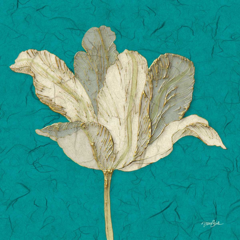 Teal Behind Tulip art print by Diane Stimson for $57.95 CAD