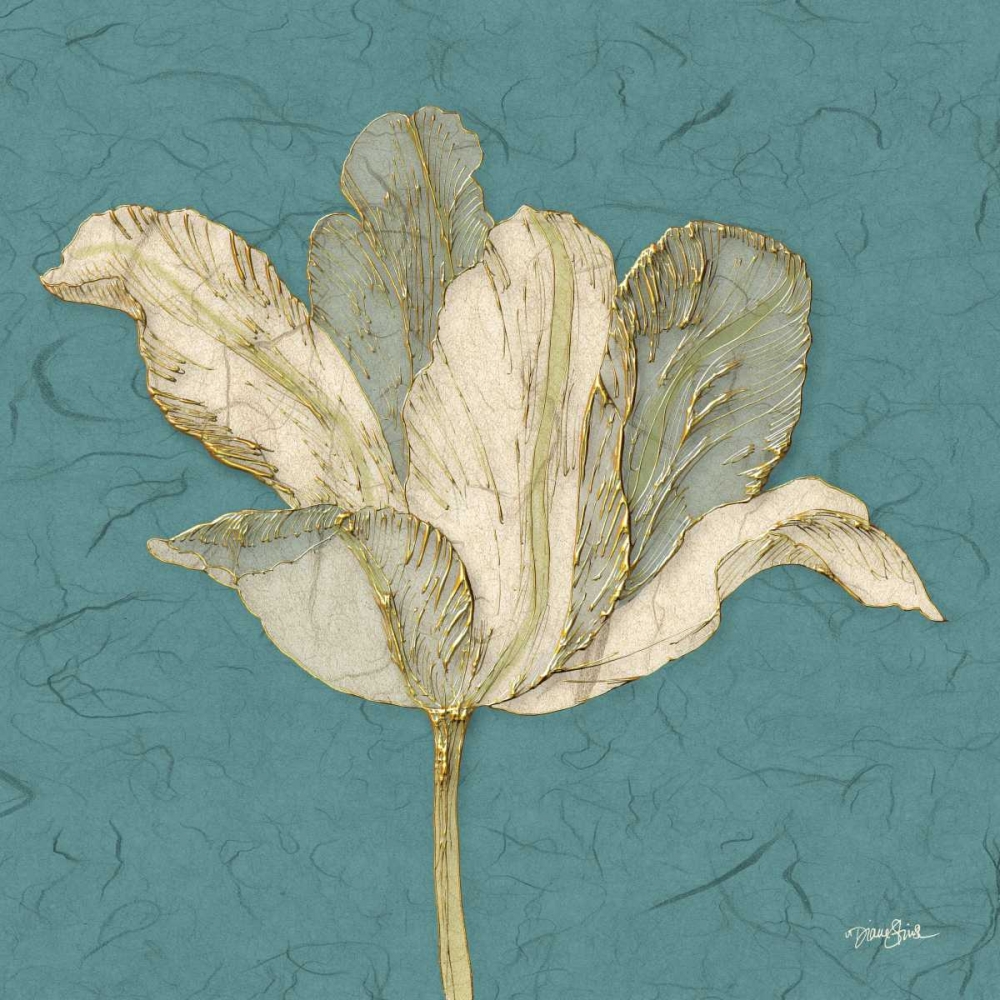 Muted Teal Behind Tulip art print by Diane Stimson for $57.95 CAD