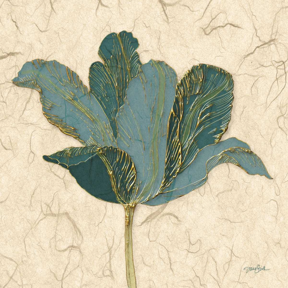  Muted Teal Tulip 2 art print by Diane Stimson for $57.95 CAD