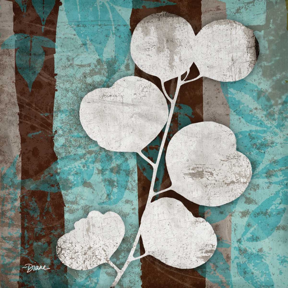 Aqua Leaf 2 art print by Diane Stimson for $57.95 CAD