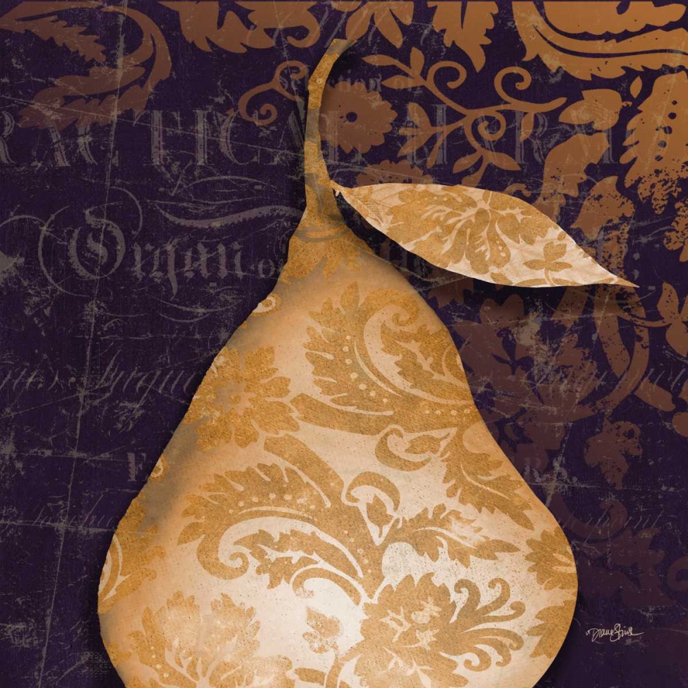 Pear Damask art print by Diane Stimson for $57.95 CAD