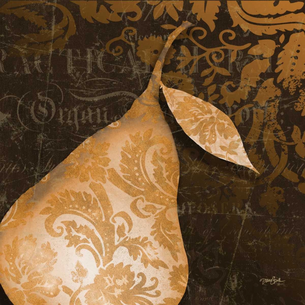 Pear Damask art print by Diane Stimson for $57.95 CAD
