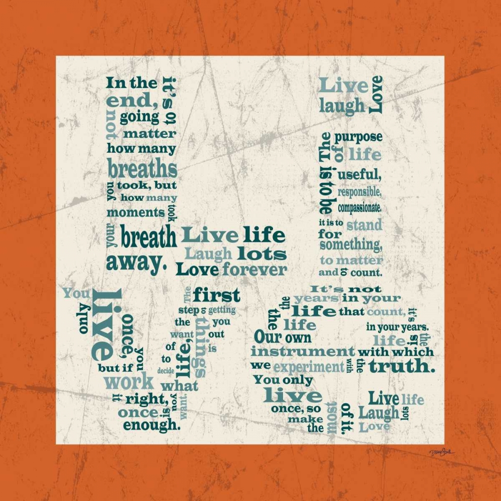Live Orange art print by Diane Stimson for $57.95 CAD