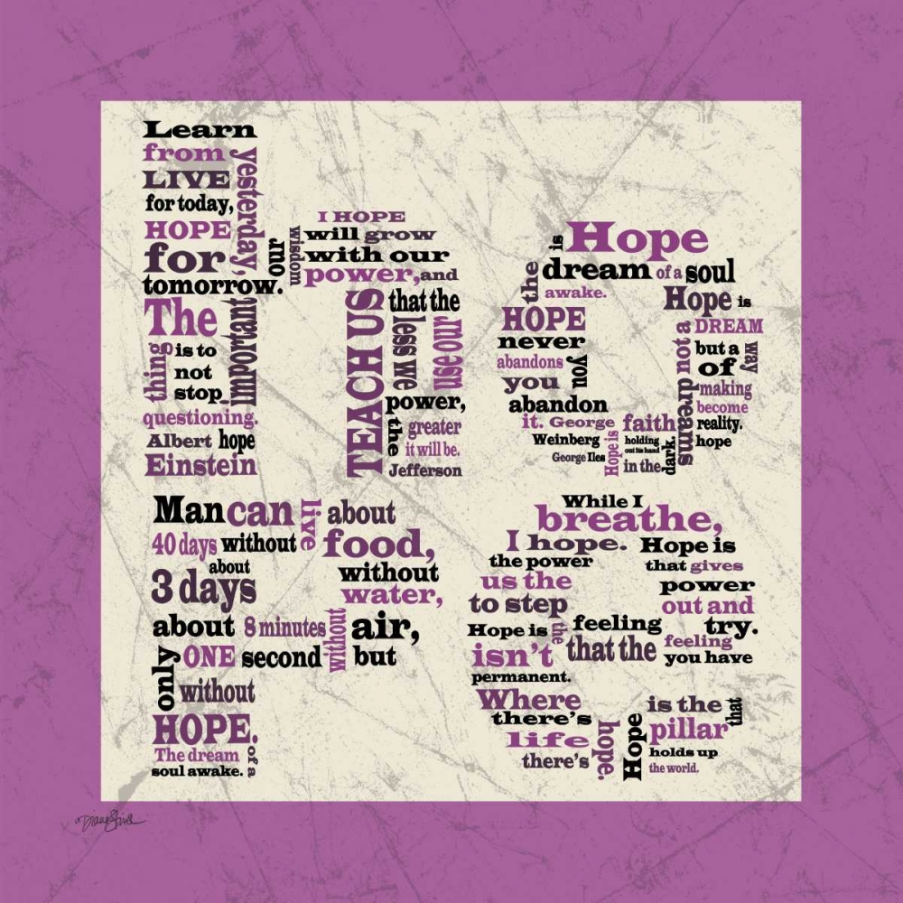 Hope Purple art print by Diane Stimson for $57.95 CAD