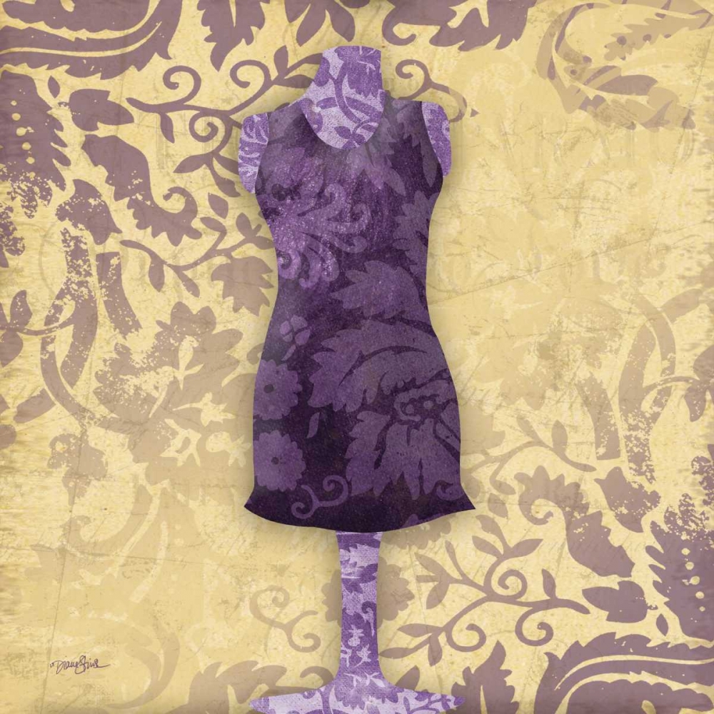 Dress Form Damask art print by Diane Stimson for $57.95 CAD