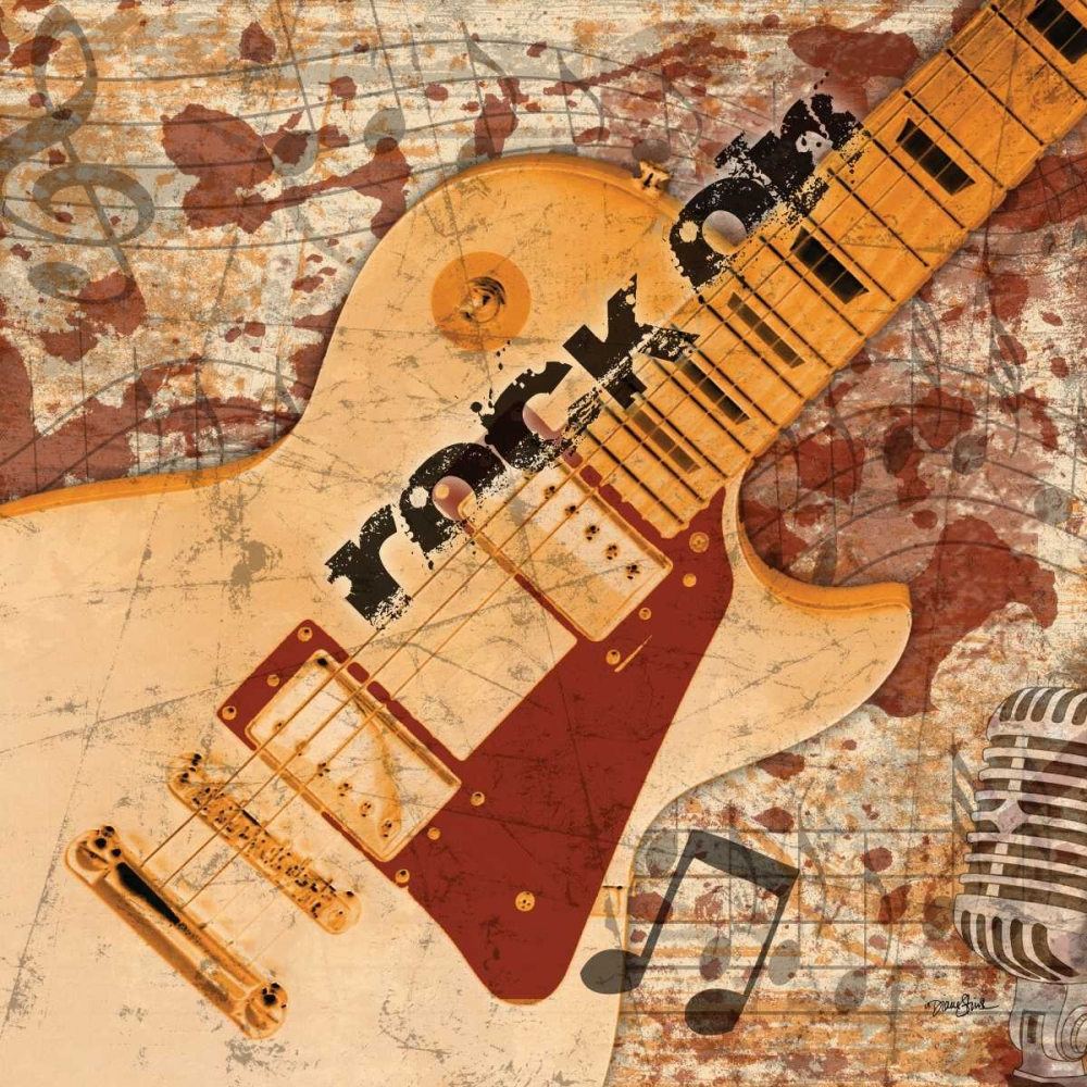 Guitar Rock 1 art print by Diane Stimson for $57.95 CAD