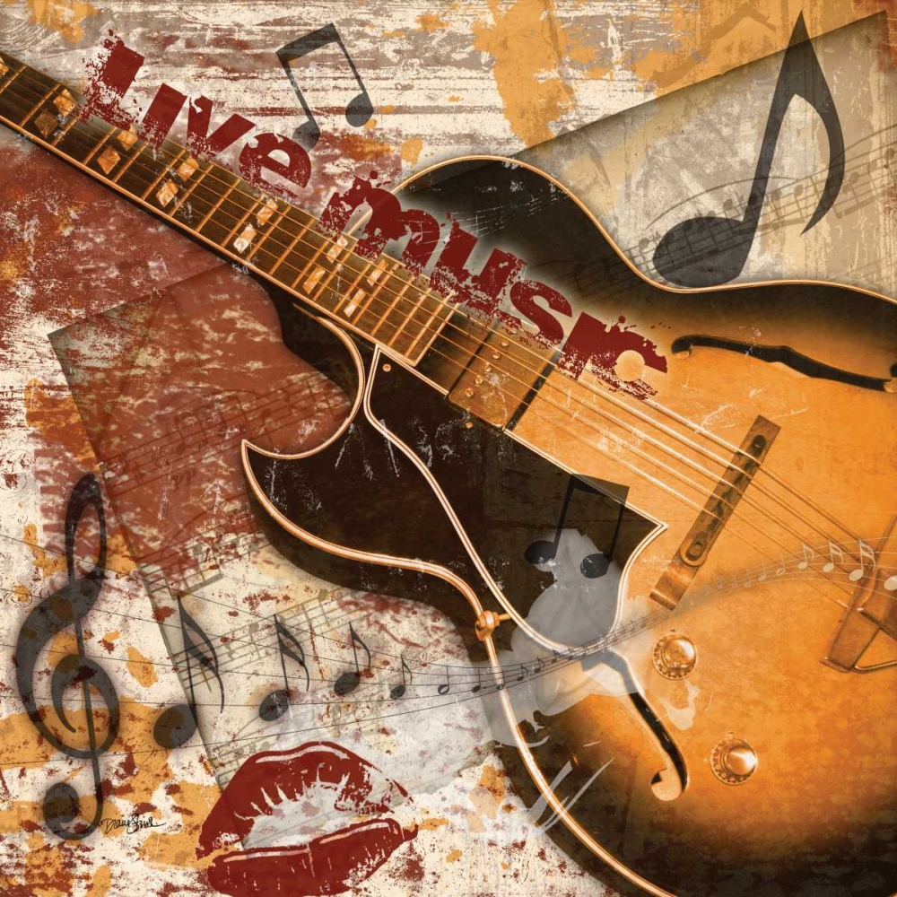 Guitar Rock 2 art print by Diane Stimson for $57.95 CAD