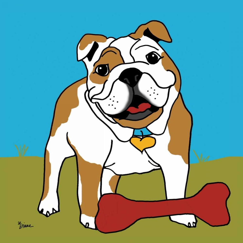Bulldog 1 art print by Diane Stimson for $57.95 CAD