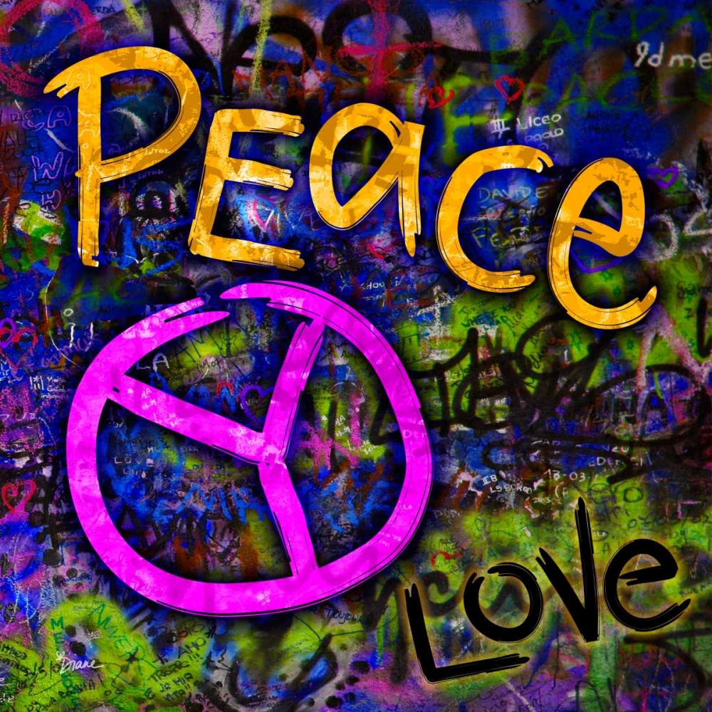 Graffiti Peace art print by Diane Stimson for $57.95 CAD