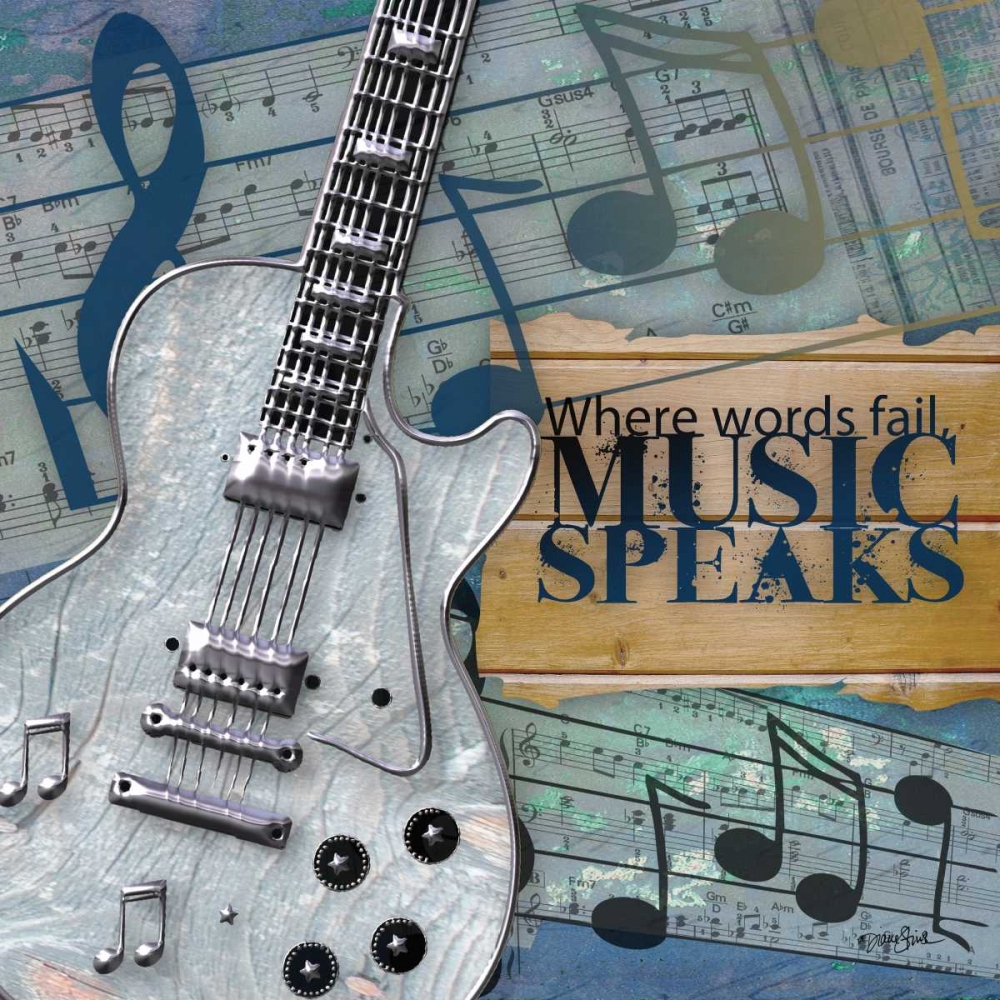 Music Speaks art print by Diane Stimson for $57.95 CAD